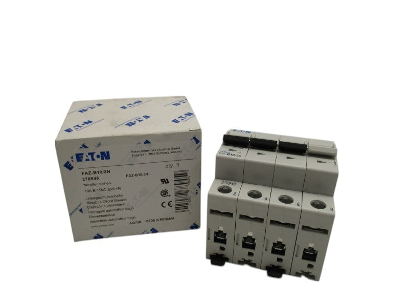 EATON FAZ-B10/3N CIRCUIT BREAKER 10A  NSMP
