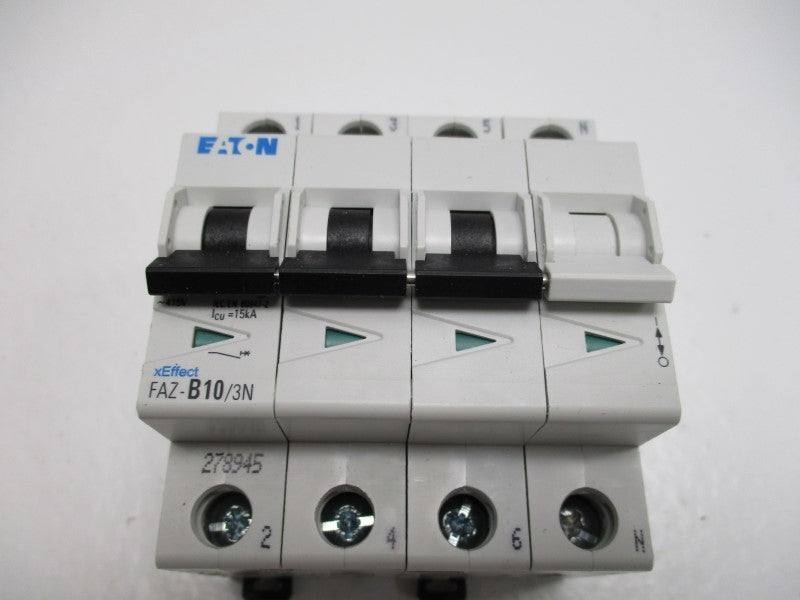 EATON FAZ-B10/3N CIRCUIT BREAKER 10A  NSMP