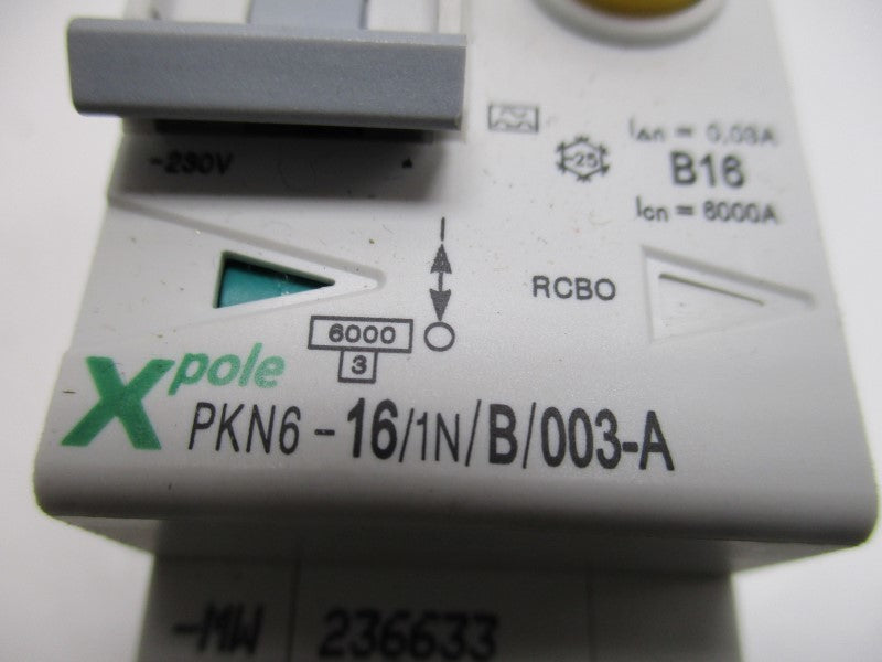 KLOCKNER MOELLER PKN6-16-1N-B/003-A-MW CIRCUIT BREAKER 16A  UNMP