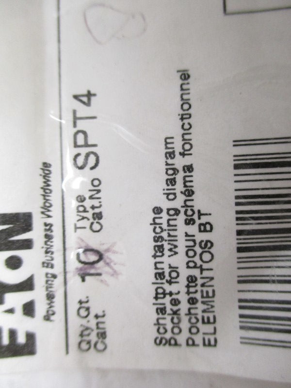 EATON SPT4 POCKET FOR WIRING DIAGRAM  NSNP