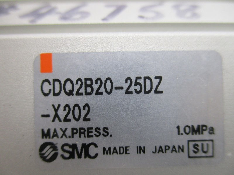SMC CDQ2B20-25DZ-X202 PNEUMATIC CYLINDER  NSNP