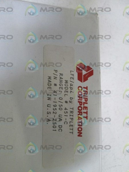 TRIPLETT PANEL METER 451-C NSMP