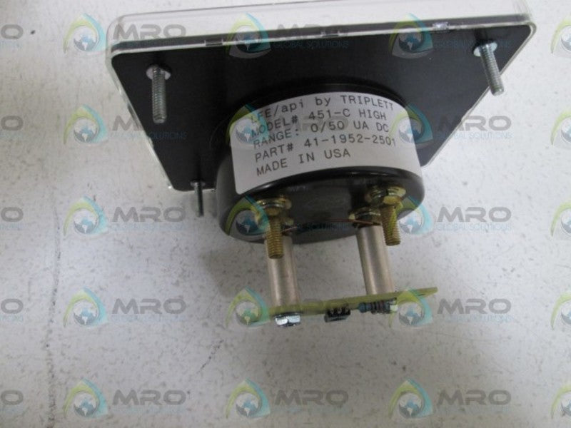 TRIPLETT PANEL METER 451-C NSMP