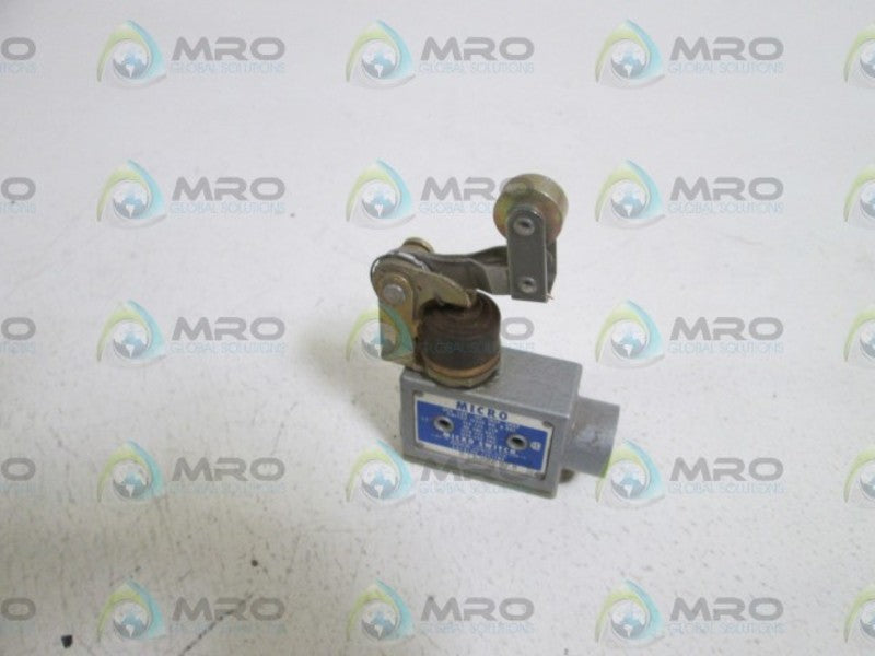 MICRO SWITCH LIMIT SWITCH W/ROLLER ARM BZE-2RN28 NSNP