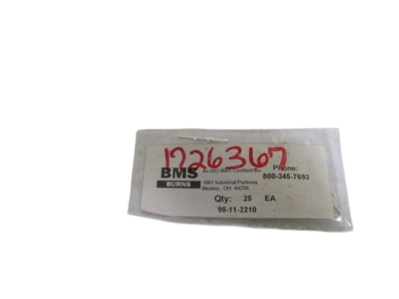 LOT OF 25 BMS BURNS 90-11-2210 NSNP IN BAG
