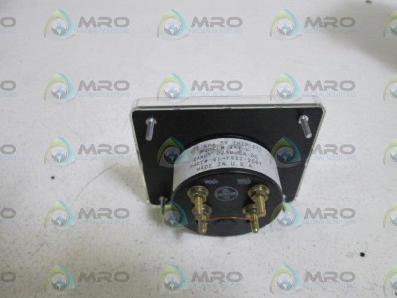 TRIPLETT PANEL METER 451-C NSNP