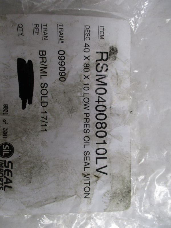 SIL RSM04008010LV OIL SEAL  NSMP