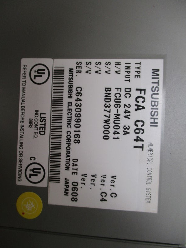 MITSUBISHI FCAC64T NUMERICAL CONTROL SYSTEM (REPAIRED)  UNMP