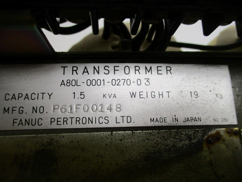 FANUC A80L-0001-0270-03 TRANSFORMER (REPAIRED)  UNMP