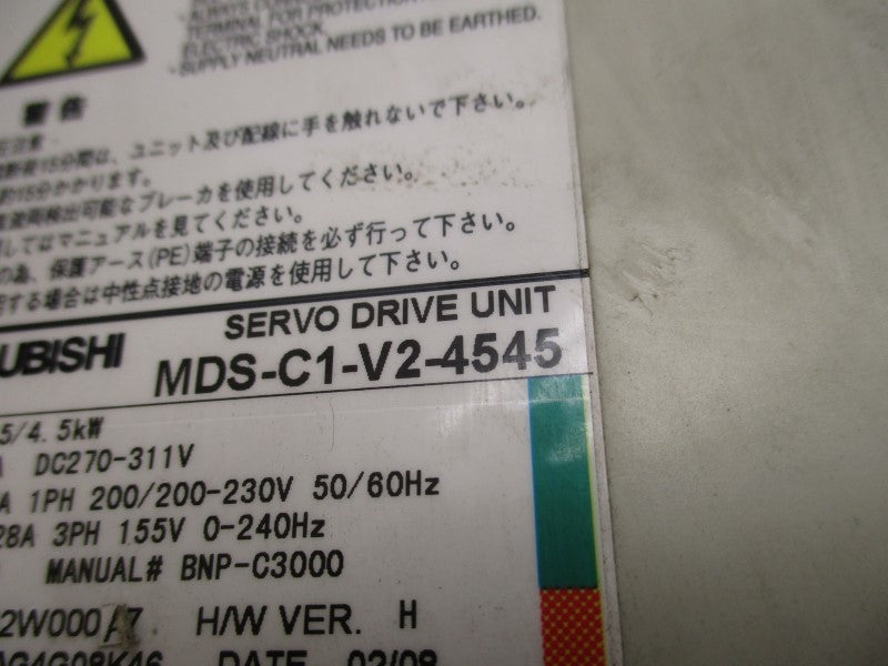 MITSUBISHI MDS-C1-V2-4545 SERVO DRIVE UNIT  UNMP