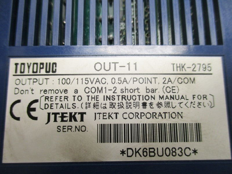 TOYOPUC OUT-11 OUTPUT MODULE (AS PICTURED)  UNMP