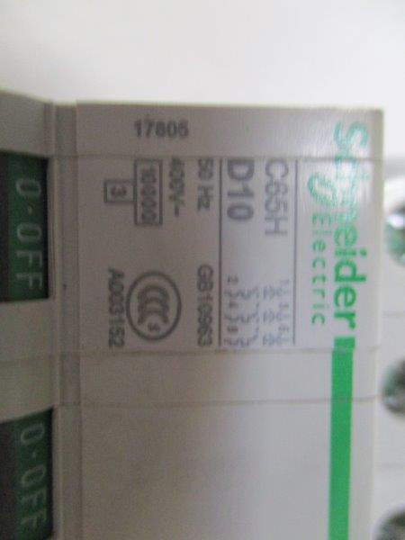SCHNEIDER C65H-D10 CIRCUIT BREAKER 10A 400V  NSNP