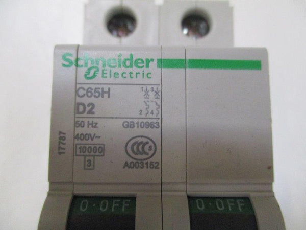 SCHNEIDER C65H-D2 CIRCUIT BREAKER 2A 400V  NSNP