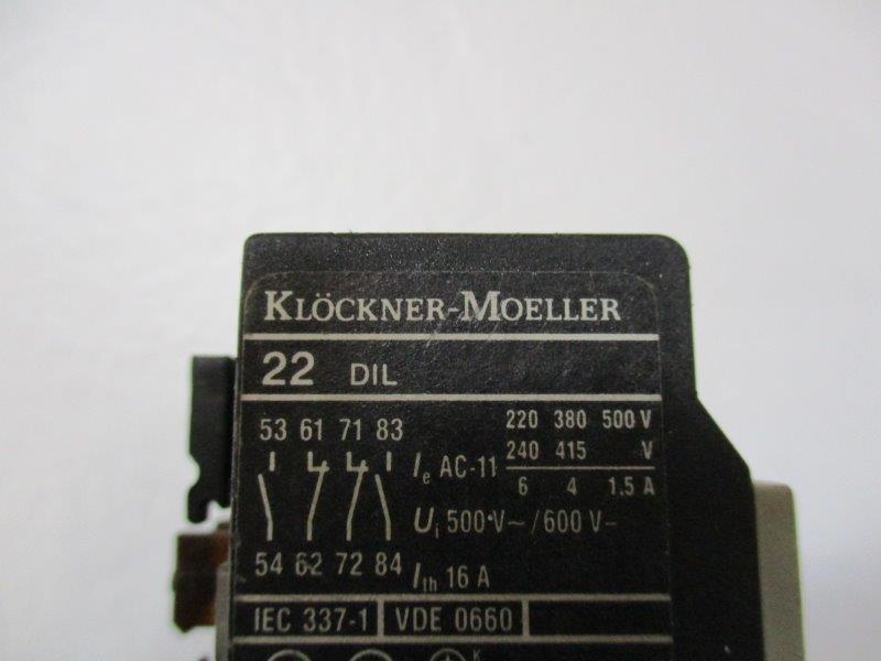 KLOCKNER MOELLER 22DIL  UNMP