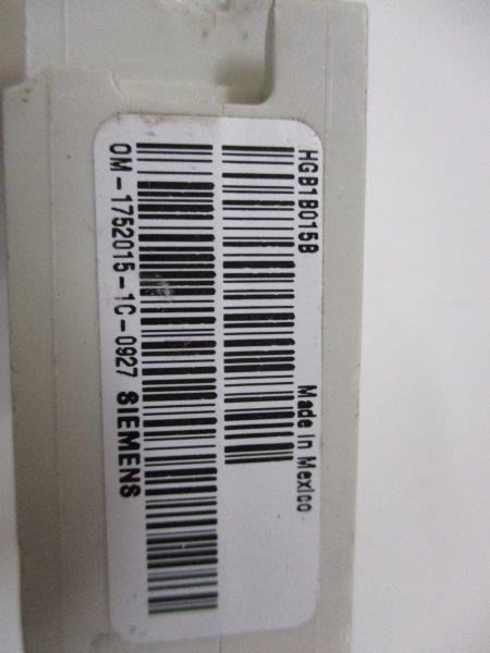 SIEMENS HGB1B015 CIRCUIT BRAEKER 15A 347V (AS PICTURED)  UNMP