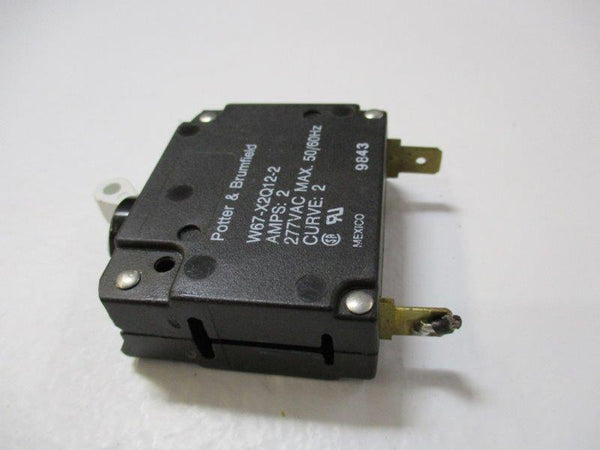 POTTER & BRUMFIELD W67-X2Q12-2 CIRCUIT BREAKER 2A 277VAC (AS PICTURED)  UNMP