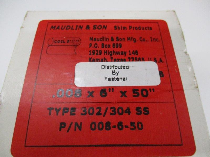 MAUDLIN & SON 302/304SS 008-6-50  NSMP