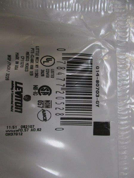 LEVITON 014-80703-GY  NSMP