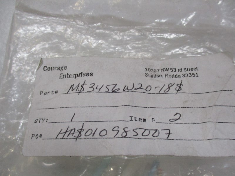 COURAGE ENTERPRISES MS3456W20-18S  NSMP