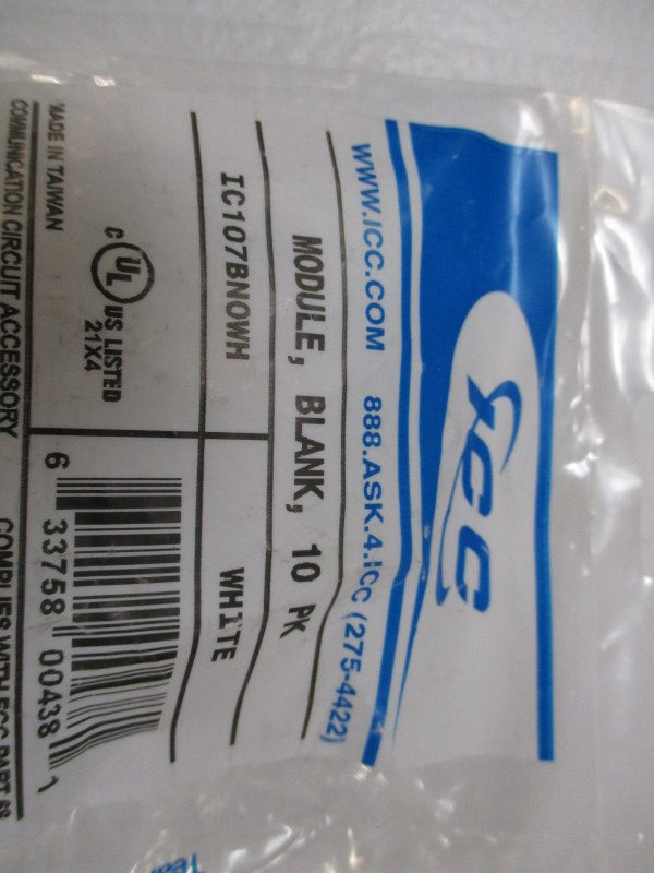 ICC IC107BNOWH (PKG. OF 10)  NSMP
