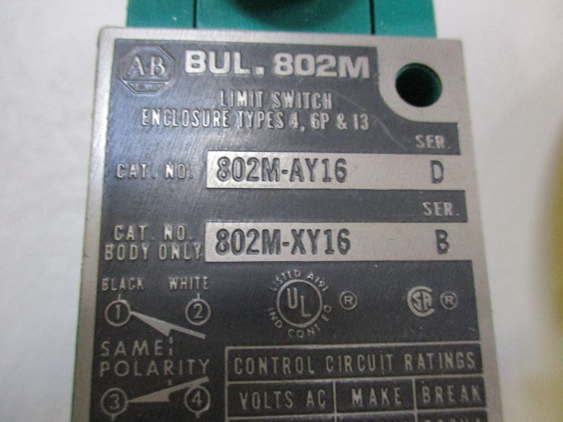 INDUSTRIAL SPARE PART 802M-AY16 SER. D UNMP
