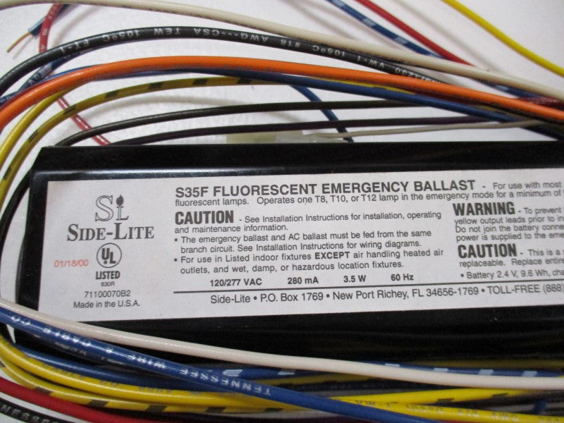 SIDE-LITE S35F (AS PICTURED)  NSMP