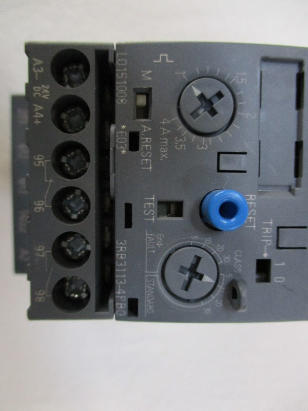 SIEMENS 3RB3113-4PB0 1-4A (AS PICTURED)  UNMP
