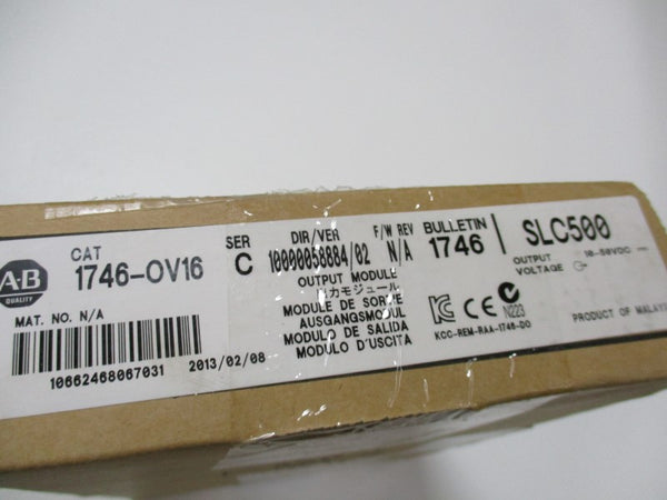 ALLEN BRADLEY 1746-OV16 SER. C DATE: 2013  NSFS