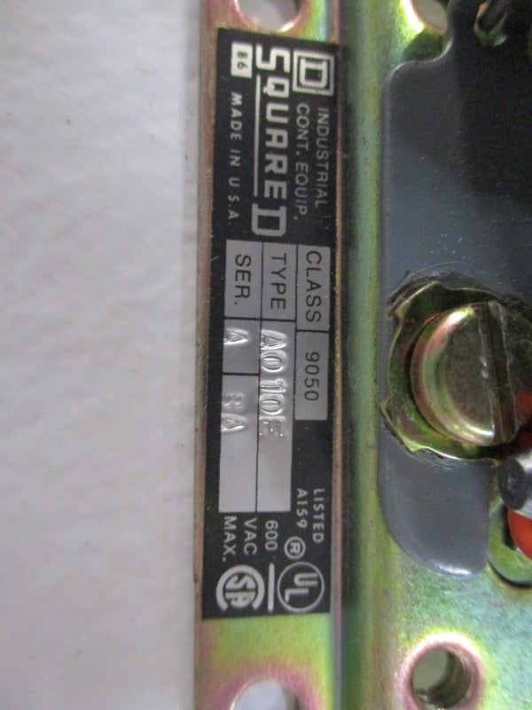 SQUARE D 9050-A010E (AS PICTURED)  UNMP