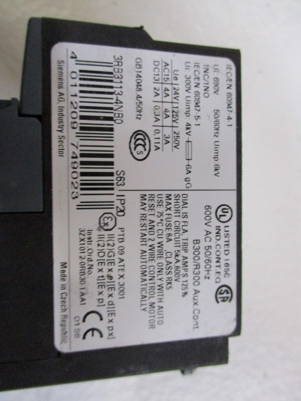 SIEMENS 3RB3113-4NB0  UESD