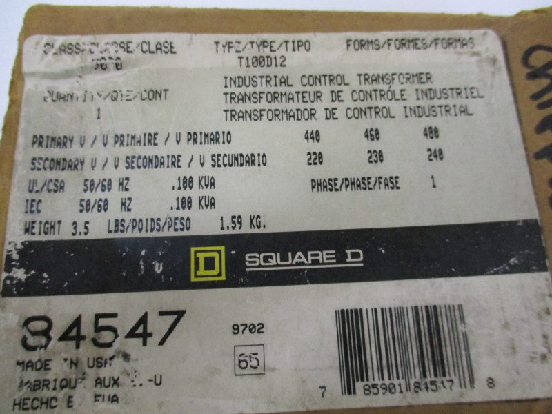 SQUARE D 9070T100D12 (AS PICTURED)  NSMP