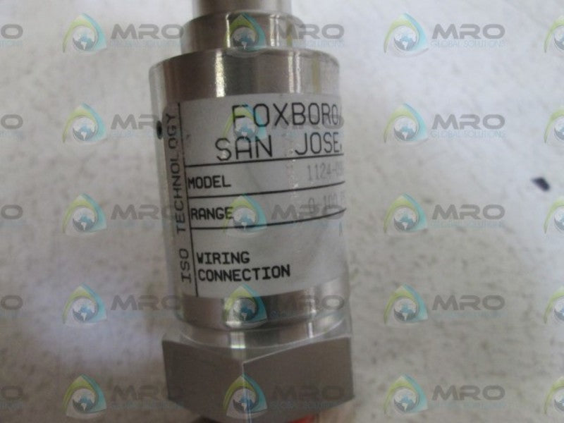 FOXBORO 1124-09G-A44-A 0-100PSI NSNP