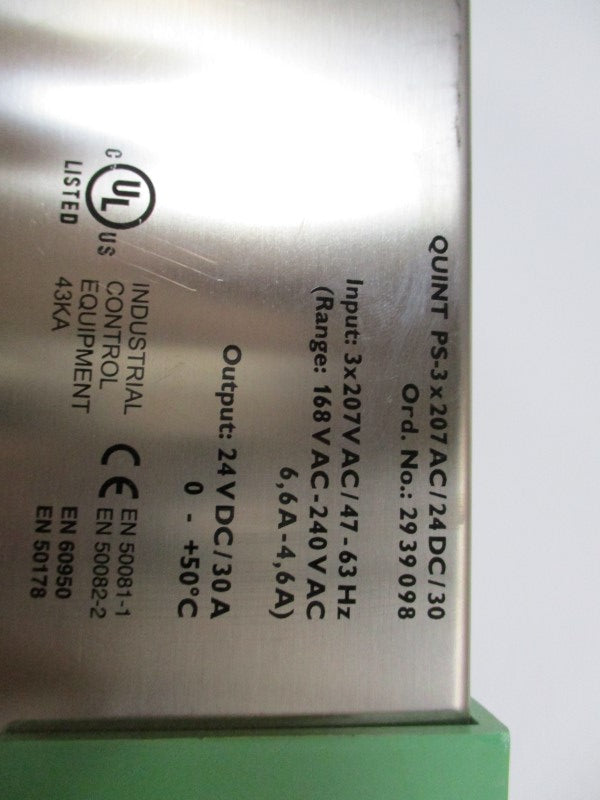 PHOENIX CONTACT QUINTPS-3x207AC/24DC/30  UNMP