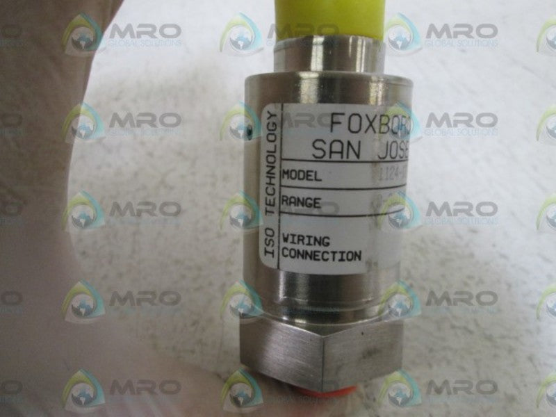 FOXBORO/ICT PRESSURE TRANSDUCER 0-300 PSIG 1124-12G-A44-A  NSNP
