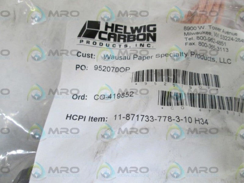 LOT OF 4 HELWIG CARBON BRUSH 11-871733-778-3-10 NSNP IN BAG