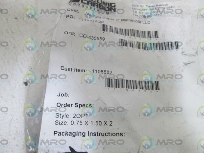 LOT OF 4 HELWIG CARBON BRUSH 1106882 NSNP IN BAG