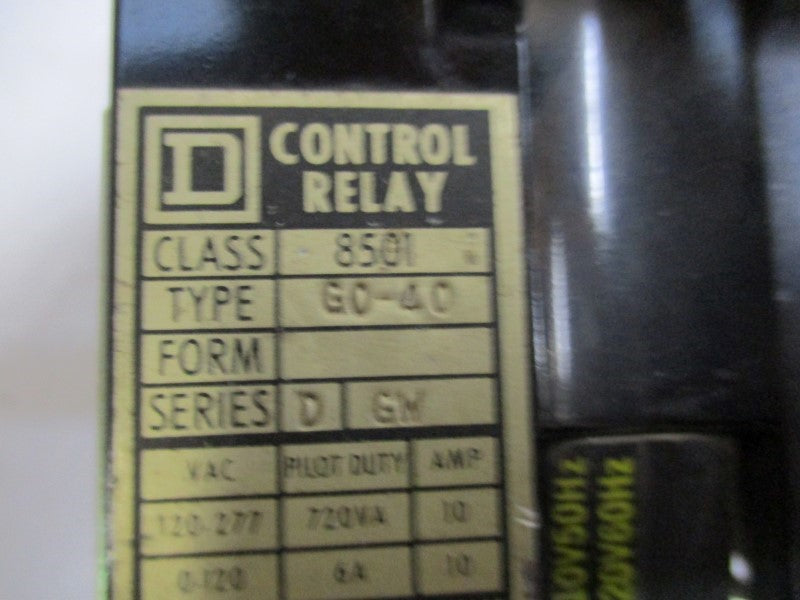 SQUARE D 8501-G0-40 ( AS PICTURED)  UNMP