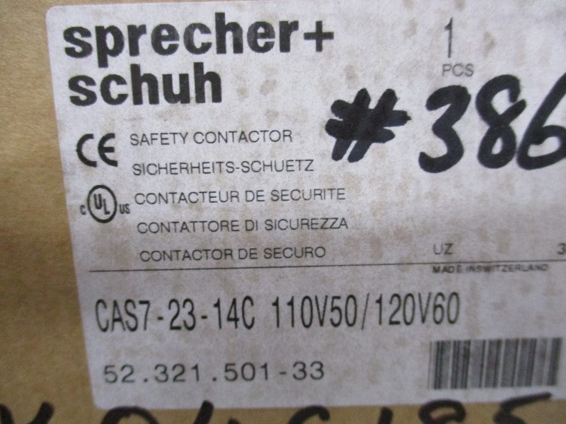 SPRECHER  + SCHUH CAS7-23-14C 110/120V  NSMP