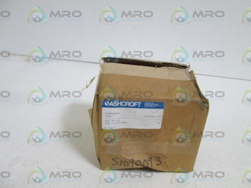 ASHCROFT PRESSURE SWITCH 30PSI LPSN4KS07  NSMP