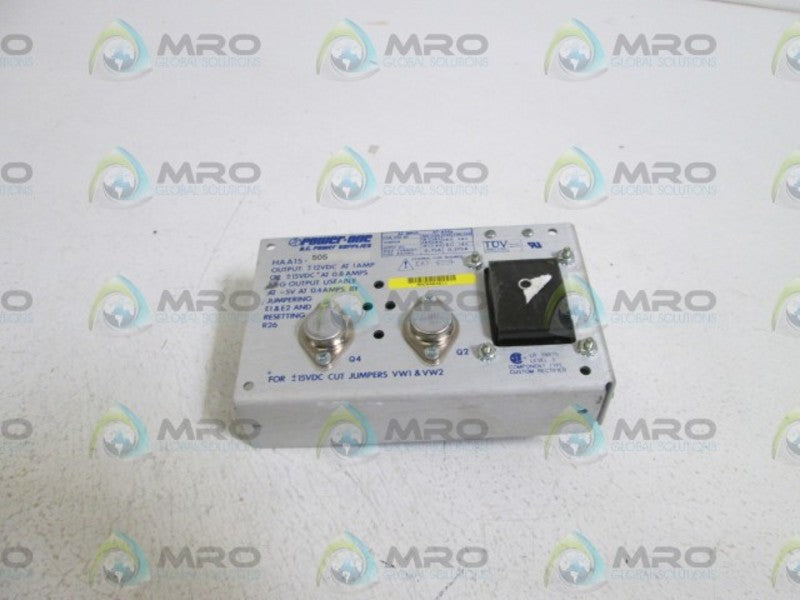 POWER-ONE POWER SUPPLY HAA15-505 UNMP
