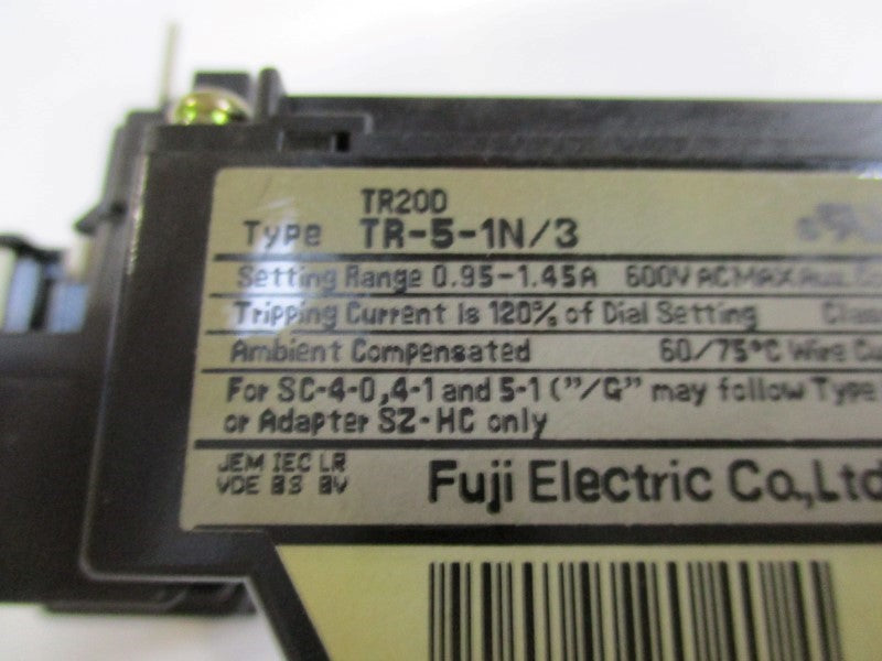 FUJI ELECTRIC TR-5-1N/3-0.95-1.45A  NSMP