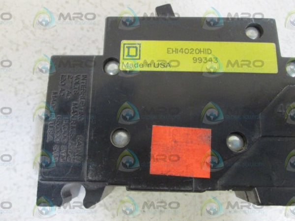 SQUARE D CIRCUIT BREAKER EHI4020HID UNMP