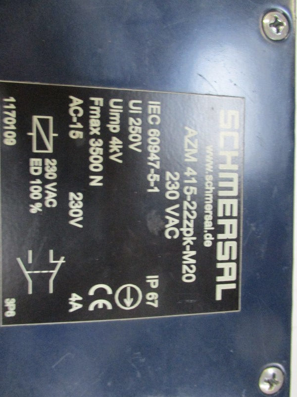 SCHMERSAL AZM415-22ZPK-M20  NSNP