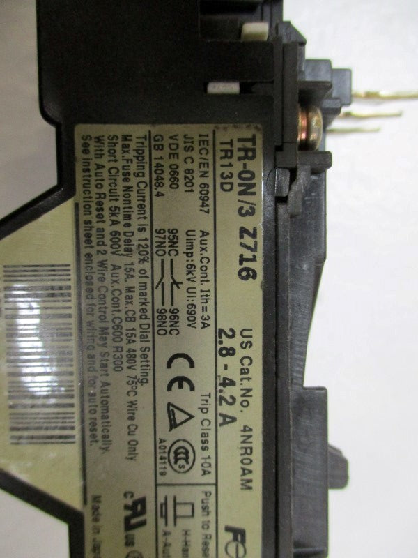 FUJI ELECTRIC TR-0N/3Z716  UNMP