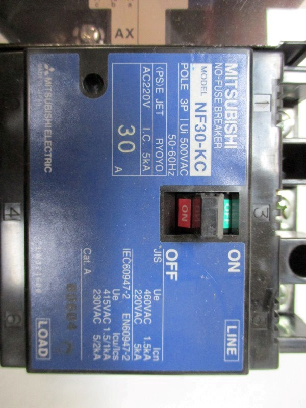 MITSUBISHI NF30-KC CIRCUIT BREAKER 30A 500VAC  NSNP