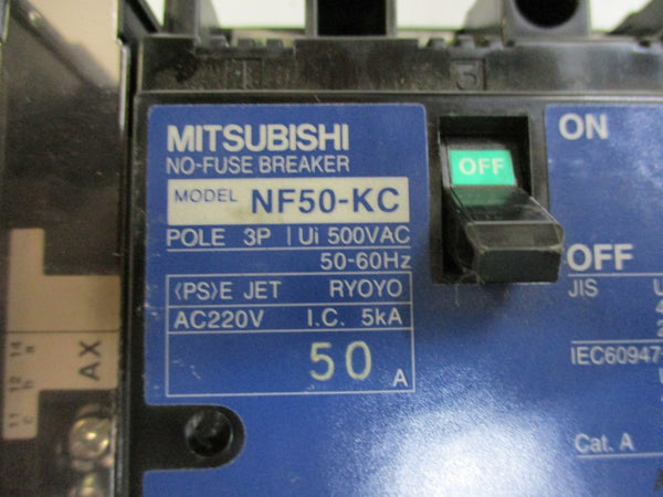 MITSUBISHI NF50-KC CIRCUIT BREAKER 50A 220VAC  NSNP