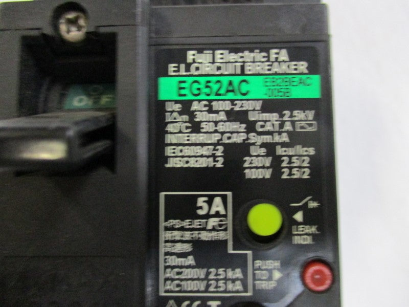 FUJI ELECTRIC EG52AC EB2BEAC-005B 5A 200VAC  NSNP