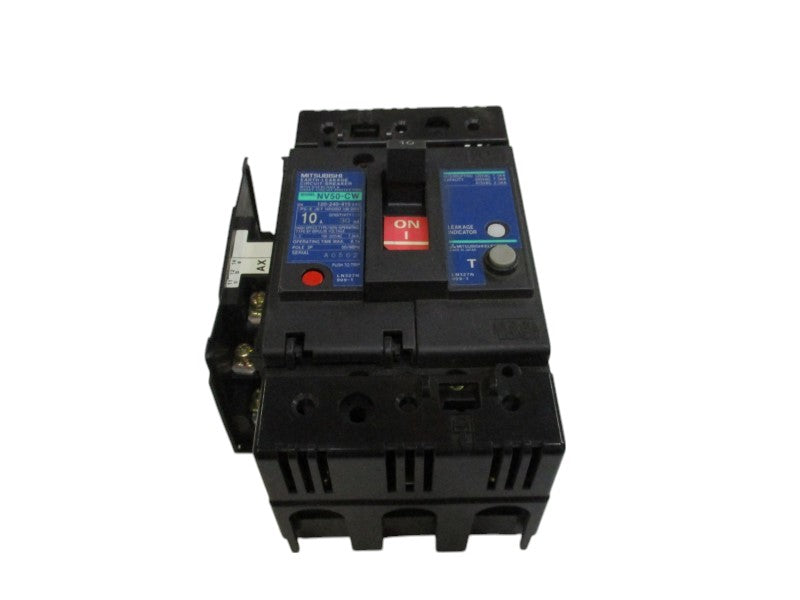 MITSUBISHI NV50-CW CIRCUIT BREAKER 10A 120-240-415VAC  NSNP