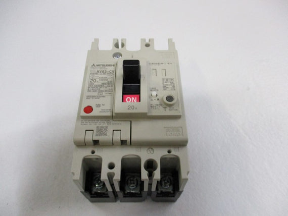 MITSUBISHI NV63-CV CIRCUIT BREAKER 20A 100-440VAC  NSMP