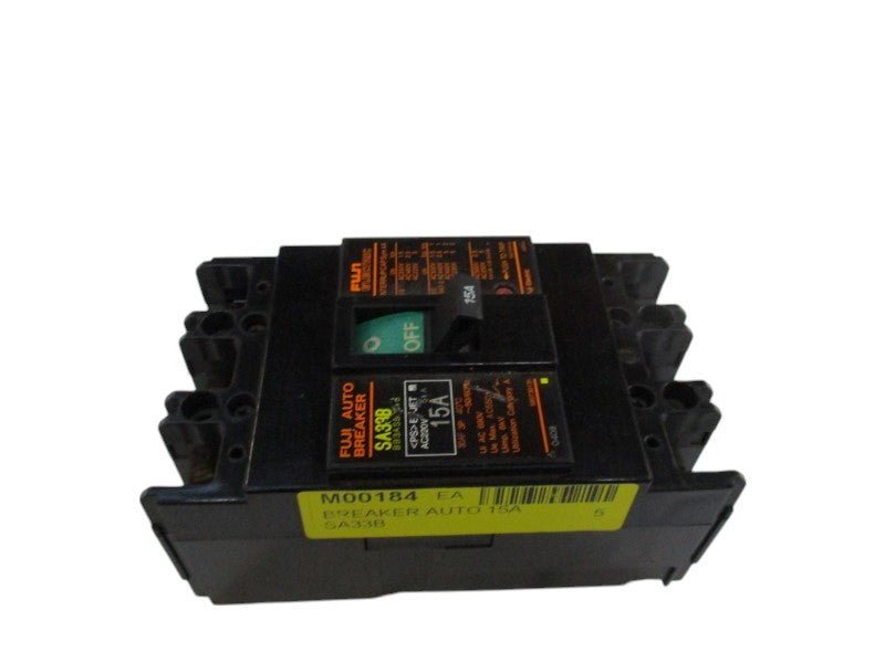 FUJI ELECTRIC SA33B CIRCUIT BRAEKER 15A 220VAC  UNMP